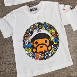 Kids bape t shirt